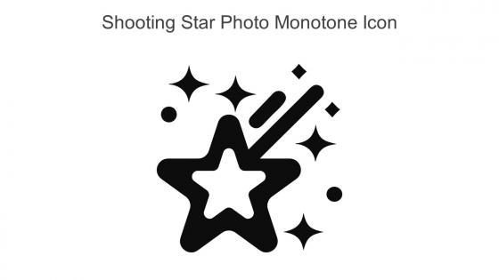Shooting Star Photo Monotone Icon In Powerpoint Pptx Png And Editable Eps Format