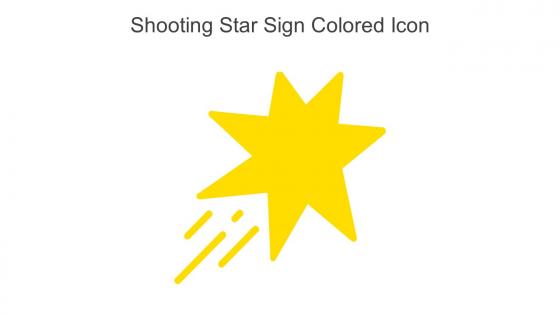 Shooting Star Sign Colored Icon In Powerpoint Pptx Png And Editable Eps Format