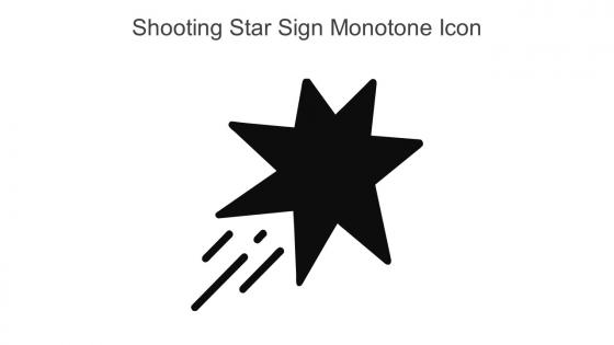 Shooting Star Sign Monotone Icon In Powerpoint Pptx Png And Editable Eps Format