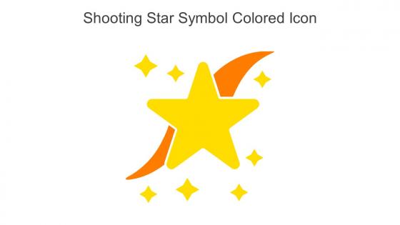 Shooting Star Symbol Colored Icon In Powerpoint Pptx Png And Editable Eps Format
