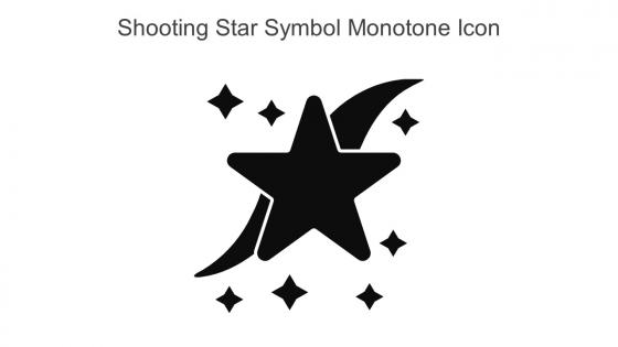 Shooting Star Symbol Monotone Icon In Powerpoint Pptx Png And Editable Eps Format