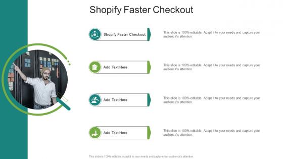 Shopify Faster Checkout In Powerpoint And Google Slides Cpb