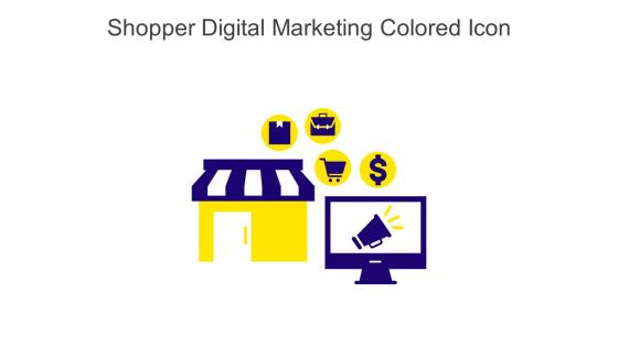 Shopper Digital Marketing Colored Icon In Powerpoint Pptx Png And Editable Eps Format