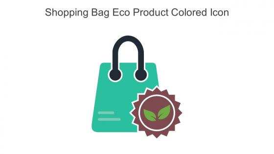 Shopping Bag Eco Product Colored Icon In Powerpoint Pptx Png And Editable Eps Format