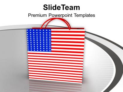 Shopping bag symbol of americana powerpoint templates ppt themes and graphics 0313
