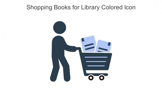 Shopping Books For Library Colored Icon In Powerpoint Pptx Png And Editable Eps Format