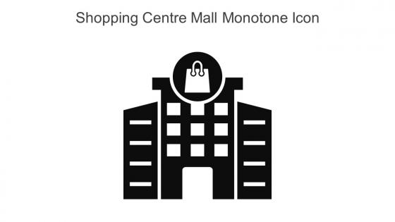 Shopping Centre Mall Monotone Icon In Powerpoint Pptx Png And Editable Eps Format