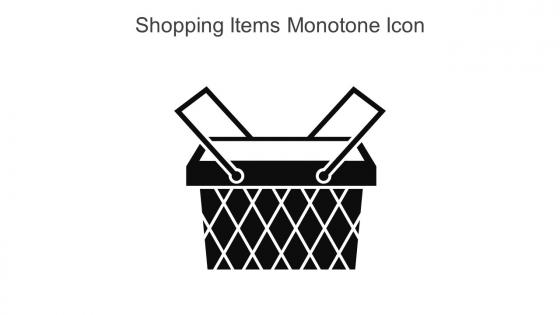 Shopping Items Monotone Icon In Powerpoint Pptx Png And Editable Eps Format