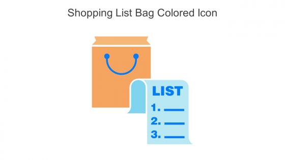 Shopping List Bag Colored Icon In Powerpoint Pptx Png And Editable Eps Format