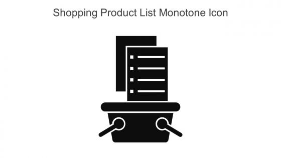 Shopping Product List Monotone Icon In Powerpoint Pptx Png And Editable Eps Format
