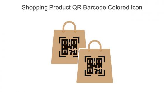 Shopping Product QR Barcode Colored Icon In Powerpoint Pptx Png And Editable Eps Format