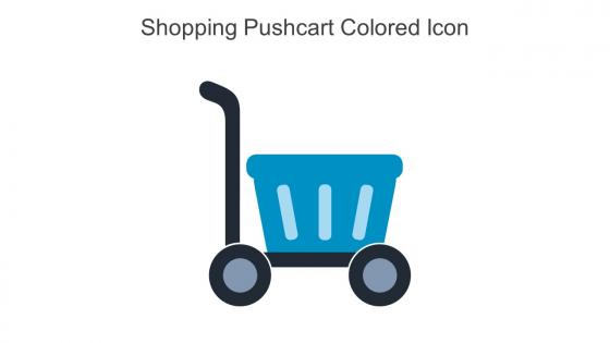 Shopping Pushcart Colored Icon In Powerpoint Pptx Png And Editable Eps Format