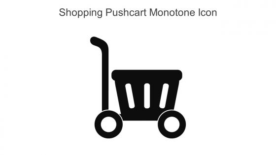 Shopping Pushcart Monotone Icon In Powerpoint Pptx Png And Editable Eps Format