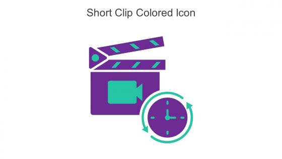 Short Clip Colored Icon In Powerpoint Pptx Png And Editable Eps Format