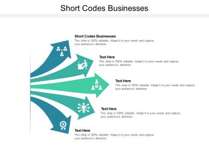 Short codes businesses ppt powerpoint presentation inspiration display cpb