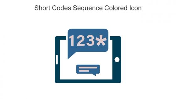 Short Codes Sequence Colored Icon In Powerpoint Pptx Png And Editable Eps Format