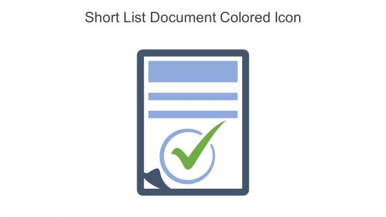 Short List Document Colored Icon In Powerpoint Pptx Png And Editable Eps Format