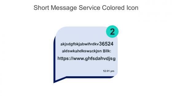 Short Message Service Colored Icon In Powerpoint Pptx Png And Editable Eps Format