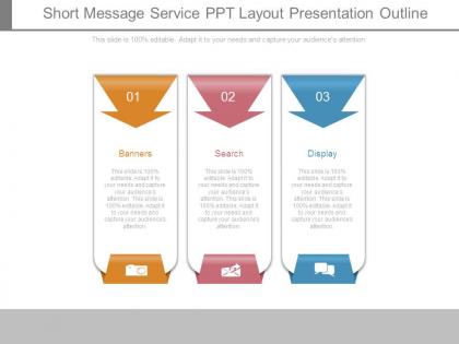 Short message service ppt layout presentation outline