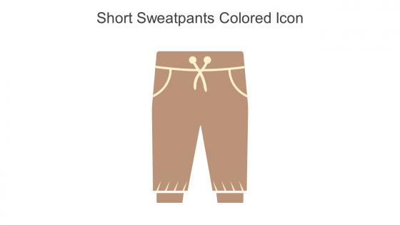 Short Sweatpants Colored Icon In Powerpoint Pptx Png And Editable Eps Format