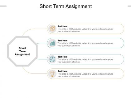 Short term assignment ppt powerpoint infographic template portfolio cpb
