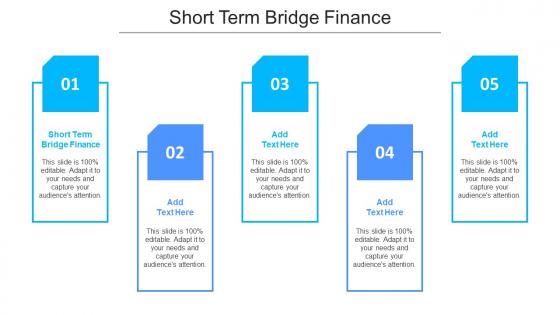 Short Term Bridge Finance Ppt Powerpoint Presentation Show File Formats Cpb