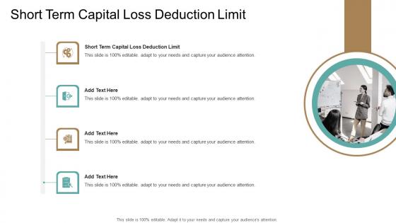 Short Term Capital Loss Deduction Limit In Powerpoint And Google Slides Cpb