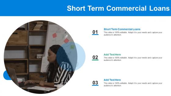 Short Term Commercial Loans Ppt Powerpoint Presentation Ideas Guide Cpb