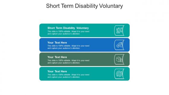 Short term disability voluntary ppt powerpoint presentation model infographic template cpb