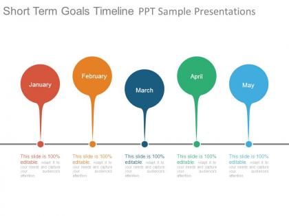 Short term goals timeline ppt sample presentations