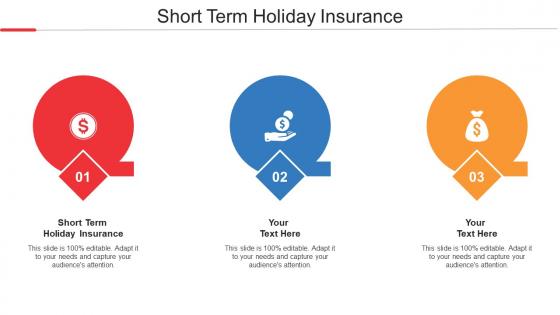 Short Term Holiday Insurance Ppt Powerpoint Presentation Ideas Brochure Cpb