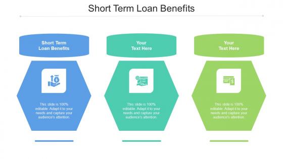 Short Term Loan Benefits Ppt Powerpoint Presentation Infographics Example Cpb