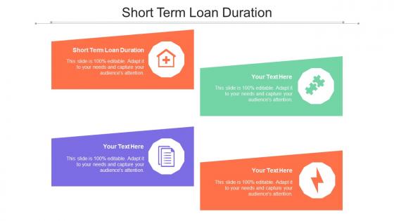 Short Term Loan Duration Ppt Powerpoint Presentation Slides Designs Download Cpb