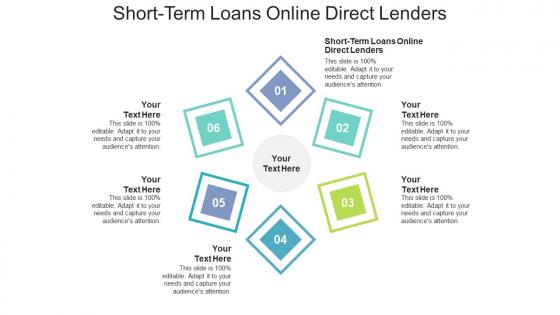 Short term loans online direct lenders ppt powerpoint presentation icon graphic tips cpb