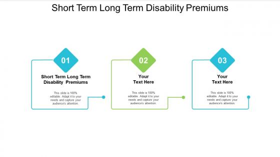 Short term long term disability premiums ppt powerpoint presentation pictures cpb