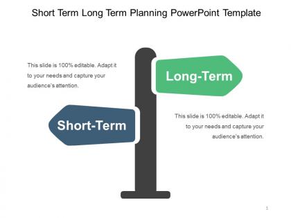 Short term long term planning powerpoint template