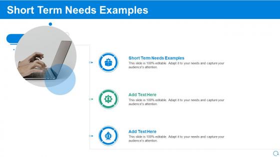 Short Term Needs Examples Ppt Powerpoint Presentation File Samples Cpb