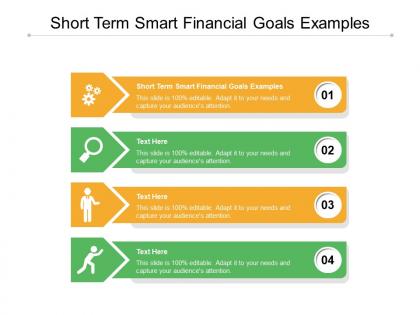 Short term smart financial goals examples ppt powerpoint presentation infographic template cpb
