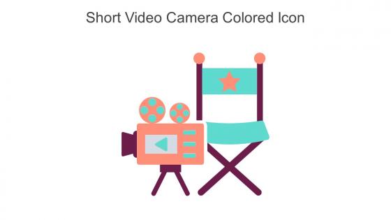Short Video Camera Colored Icon In Powerpoint Pptx Png And Editable Eps Format