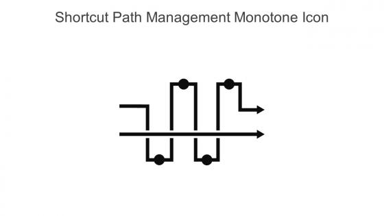 Shortcut Path Management Monotone Icon In Powerpoint Pptx Png And Editable Eps Format