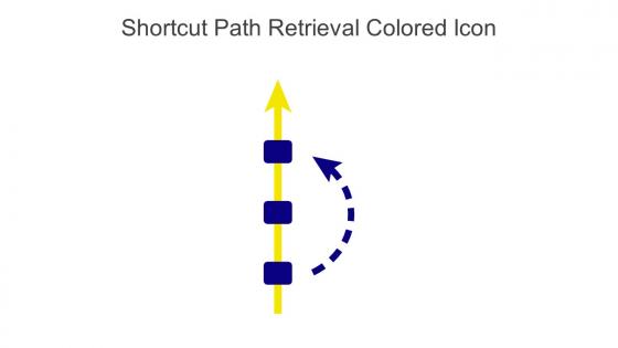 Shortcut Path Retrieval Colored Icon In Powerpoint Pptx Png And Editable Eps Format