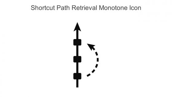 Shortcut Path Retrieval Monotone Icon In Powerpoint Pptx Png And Editable Eps Format