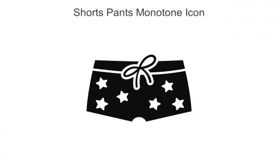 Shorts Pants Monotone Icon In Powerpoint Pptx Png And Editable Eps Format