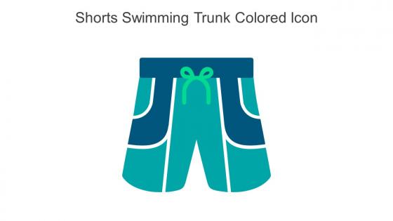 Shorts Swimming Trunk Colored Icon In Powerpoint Pptx Png And Editable Eps Format