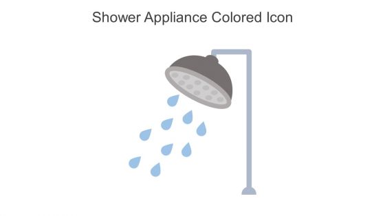 Shower Appliance Colored Icon In Powerpoint Pptx Png And Editable Eps Format