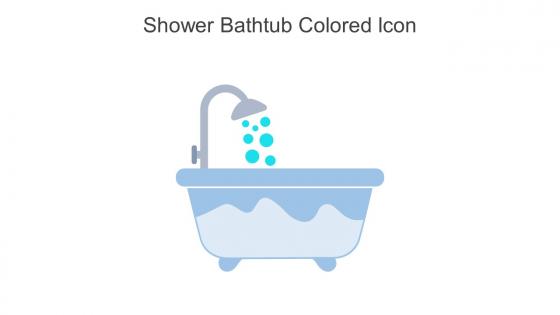 Shower Bathtub Colored Icon In Powerpoint Pptx Png And Editable Eps Format