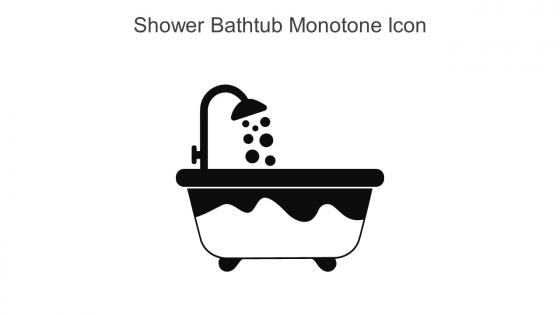 Shower Bathtub Monotone Icon In Powerpoint Pptx Png And Editable Eps Format