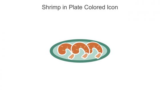 Shrimp In Plate Colored Icon In Powerpoint Pptx Png And Editable Eps Format