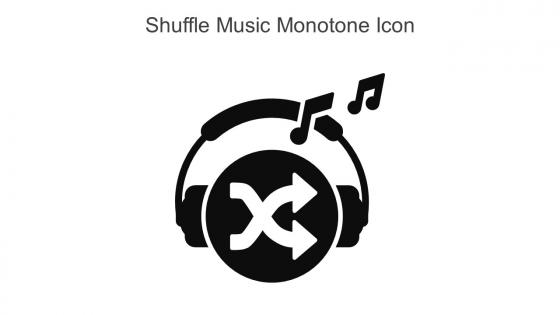 Shuffle Music Monotone Icon In Powerpoint Pptx Png And Editable Eps Format