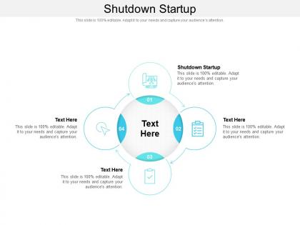 Shutdown startup ppt powerpoint presentation infographics professional cpb